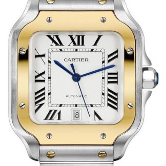 cartier santos de cartier grande automatico orologio da uomo w2sa0009