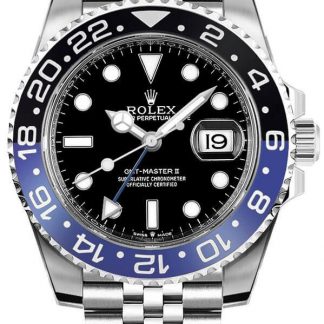 rolex gmt-master ii batman jubilee montre pour homme 126710blnr-0002