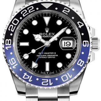 rolex gmt-master ii batman oyster herrenuhr 126710blnr-0003