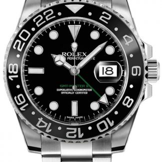 Rolex GMT-Master II Black Dial Oystersteel Men's Watch 116710LN-0001